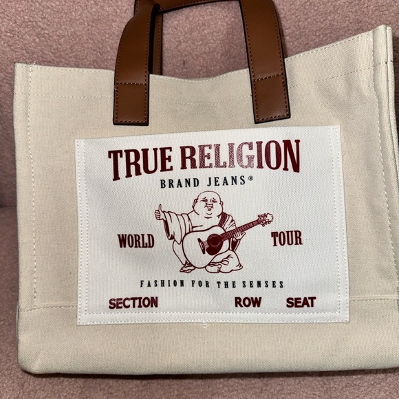 True Religion Canvas Tote Bag - Picture 1 of 3